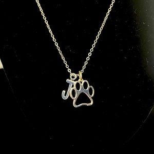 Sterling silver necklace with custom initial A-Z